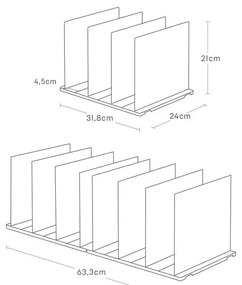 Пластмасови органайзери за гардероб в комплект от 2 бр. Smart – YAMAZAKI