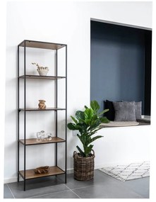 Етажерка за книги в дъбов декор в естествен цвят 51x170 cm Vita - House Nordic