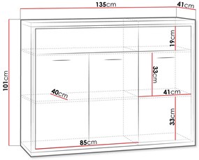 Бюфет Mediolan AT07-Natural Special