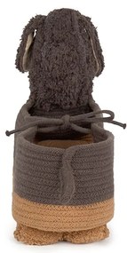 Тъмнокафява текстилна детска кошница за играчки 59x16x23 cm Sparky – Lorena Canals