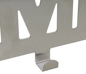 Матово сребро метален стелаж за врата 32 cm Home – Casa Selección