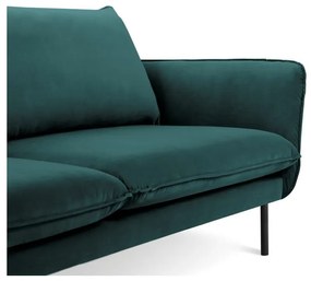 Диван от кадифе в петролено зелено , 160 см Vienna - Cosmopolitan Design