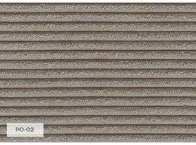 Кафяво-сив шезлонг от рипсено кадифе (ляв ъгъл) Chic Charlotte – Miuform