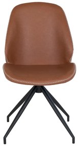 Кафяви трапезни столове в цвят коняк в комплект от 2 броя Monte - House Nordic