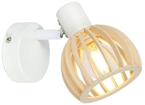 Стенна лампа в бяло-природен цвят ø 10 cm Atarri - Candellux Lighting