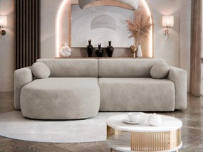 Ъглов диван Nicelo-Светло сиво