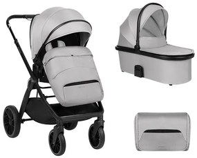 Комбинирана детска количка 2в1 Tiffany KIKKABOO - Light Grey