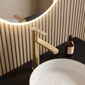 Смесител за баня Rea Arcos Brush Gold