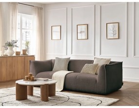 Кафяв диван от прежда с примки от букле 242 cm Giorgia – Bobochic Paris