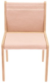 Детски стол в светлорозов и естествен цвят Vintage Nude – Lorena Canals