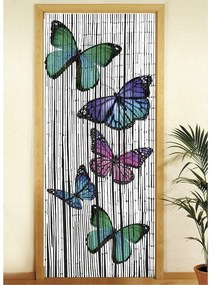 Бамбукова завеса за врата 200x90 cm Butterflies - Maximex
