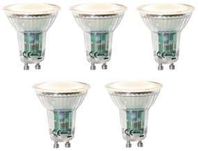 Комплект от 5 GU10 LED лампи сензор за здрач 3W 200 lm 2700K