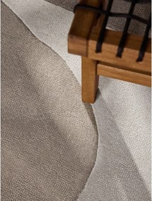 Бежов ръчно изработен вълнен кръгъл килим ø 200 cm Hackney Clarissa – Ted Baker