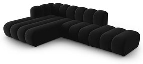 Антрацитен ъглов диван (ляв ъгъл) Lupine – Micadoni Home