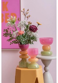 Оранжева/розова стъклена ваза (височина 20,5 cm) Funky Vibes – PT LIVING