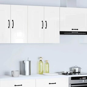 853579 vidaXL Кухненски стенен шкаф, Kalmar, бял гланц, инженерно дърво