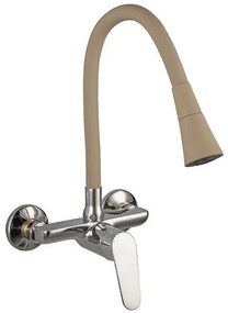 Смесител за кухня LINNI BEIGE MATT ICF 5108152BG 7789, месингов, бежов мат, 47x21см