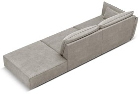 Светлосив шезлонг (ляв ъгъл) Vanda – Mazzini Sofas