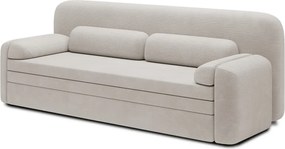 Бежов разтегателен диван с място за съхранение от рипсено кадифе 236 cm Elioss – ELTAP