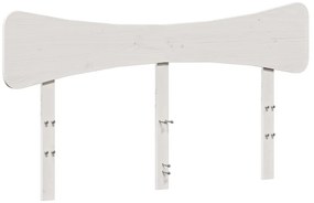 844770 vidaXL Горна табла, бяла, 160 см, масивно дърво бор