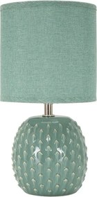 Светлосиня керамична настолна лампа с текстилен абажур (височина 27 cm) Pontus – Mauro Ferretti