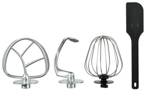 Планетарен миксер с иноксова купа ZEPHYR ZP 1115 T, 1500W, 8.5 литра, 6 степени, Приставки, Сребрист