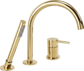 Смесител за Вана с 3 Отвора Rea Lungo Gold