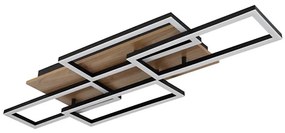 Globo 67359-40 - LED димируема таванна лампа JEFFRY 40W/230V 32,5x87,5 cm кафяво/черно + дистанционно управление