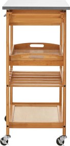 Бамбукова маса за сервиране на колелца 41x58 cm Harlow – Premier Housewares