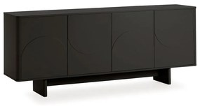 Черен скрин 180x75x40 cm Solei – MOME