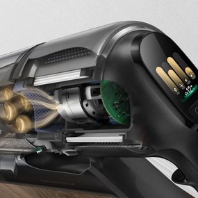 Безкабелна прахосмукачка Dreame Z30 AquaCycle VZV77B, 855W, 310AW, 150000 об/мин, 3 степени, 0.32/0.4/0.6 л, 90 мин, HEPA H14, LED, Безчетков мотор, Черен