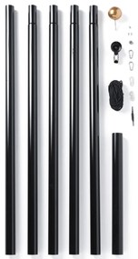 Twinkly TWP-01K-POLE-B - Външна стойка за коледна елха до 6 м, черна