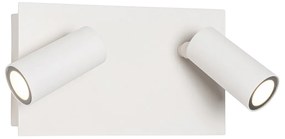 Модерна външна стенна лампа бяла с LED 2-светлина IP54 - Simon