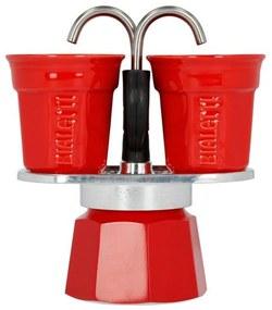 Италианска Кафеварка Bialetti 2 Tassid Червен Метал Алуминий 100 ml