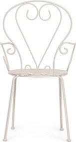 Бежов градински стол метален Etienne – Bizzotto