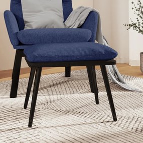 341519 vidaXL Табуретка, синя, 45x29,5x35 см, текстил и изкуствена кожа
