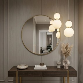 LED висящ полилей LHJ112-2CP четкано злато