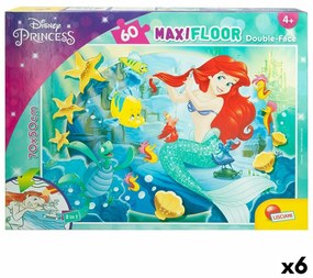 Детски Пъзел Princesses Disney Двустранно 60 Части 70 x 1,5 x 50 cm (6 броя)