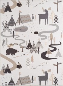 Кремав детски килим подходящ за пране 160x230 cm Coco 1135 – Ayyildiz Carpets