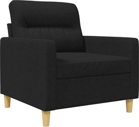 359223 vidaXL Кресло, черно, 60 см, текстил