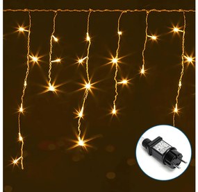 Aigostar - LED Екстериорни декоративни лампички 75xLED/6W/230V 15x0,6m IP44 топло бяло