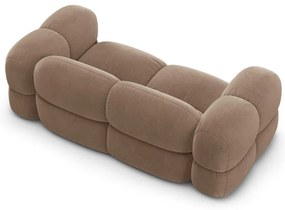 Кафяв кадифен диван 210 cm Loretto – Cosmopolitan Design