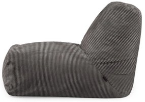 Тъмносив пуф от рипсено кадифе Tube – SLOWDOWN