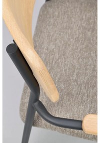 Трапезни столове в бежов и естествен цвят в комплект от 2 бр. Maymont – Rowico