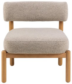 Бежово кресло от плат букле Burley – Actona