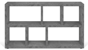 Сива библиотека от декор от бетон 150x83 cm Berlin – TemaHome