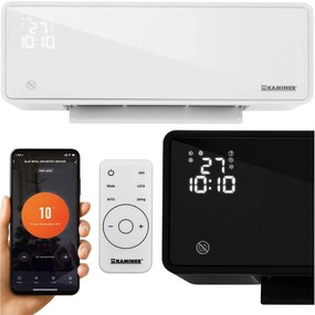 Въздушна завеса ZELVION 2000W с WiFi и PTC керамичен нагревател Бял