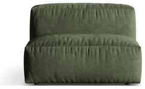Зелен кадифен модул за диван (среден модул) Martina – Micadoni