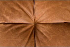 Кожен модулен диван в цвят кафяв коняк 364 cm Hackman – Dutchbone