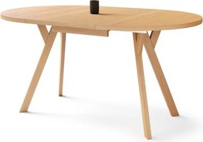 АЛМО Естествен дъб - КРЪГЛА ЛОФТ/ИНДУСТРИАЛНА МАСА ЗА ХОЛ/ТРАПЕЗАРИЯ РАЗТЕГАТЕЛНА